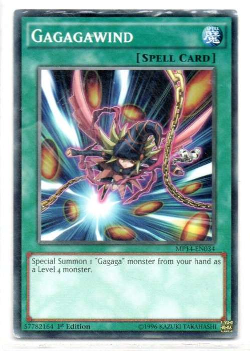 Yu-Gi-Oh! - Gagagawind - 1st Ed/Common - 2014 Mega-Tin Mega Pack (MP14-EN034)