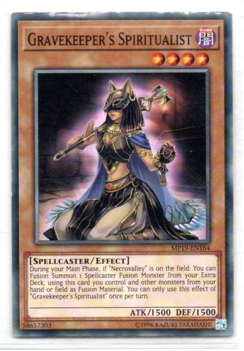 Yu-Gi-Oh! - Gravekeeper`s Spiritualist - Common - 2019 Gold Sarcophagus Tin Mega Pack (MP19-EN164)