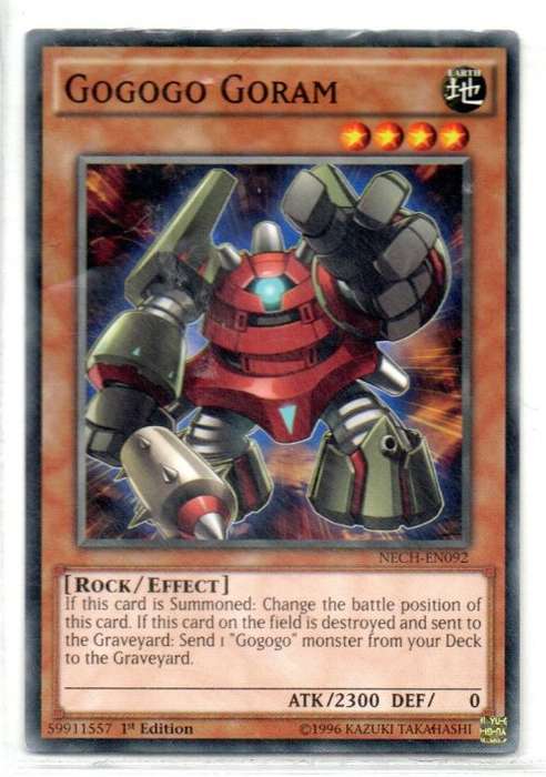 Yu-Gi-Oh! - Gogogo Goram - 1st Ed/Common - The New Challenger (NECH-EN092)