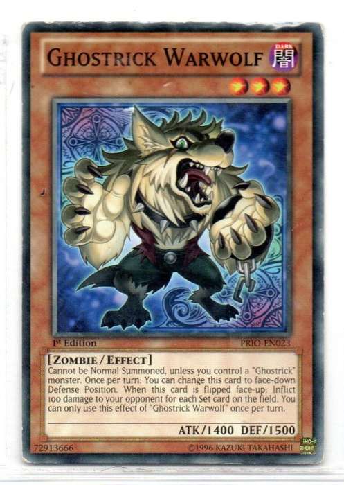 Yu-Gi-Oh! - Ghostrick Warwolf - 1st Ed/Common - Primal Origin (PRIO-EN023)