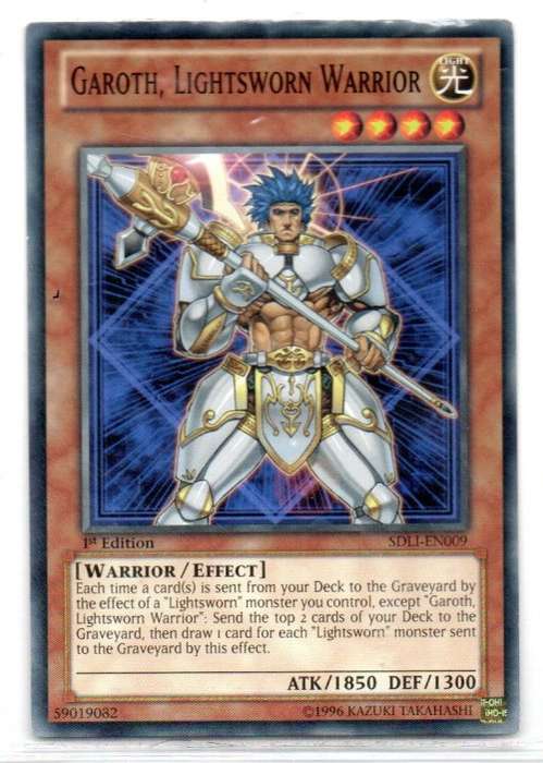 Yu-Gi-Oh! - Garoth, Lightsworn Warrior - 1st Ed/Common - Structure Deck: Realm of Light (SDLI-EN009)