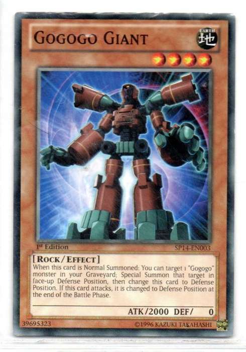 Yu-Gi-Oh! - Gogogo Giant - 1st Ed/Starfoil Rare - Star Pack 2014 (SP14-EN003)
