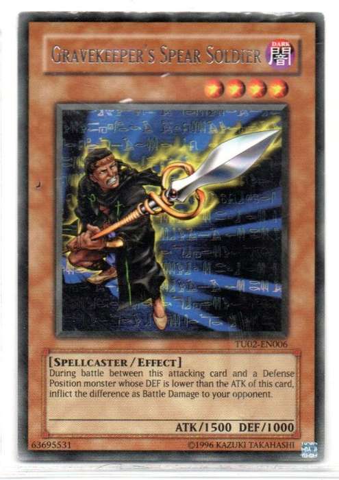 Yu-Gi-Oh! - Gravekeeper`s Spear Soldier - Rare - Turbo Pack: Booster Two (TUO2-EN006)