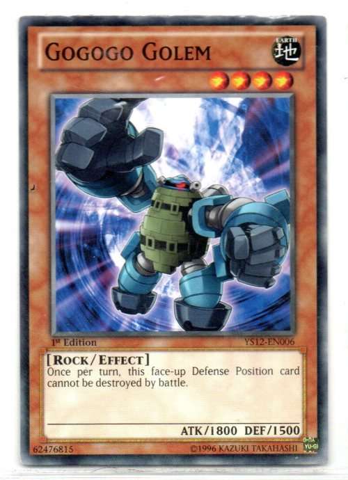 Yu-Gi-Oh! - Gogogo Golem - 1st Ed/Common - Starter Deck: XYZ Symphony (YS12-EN006)