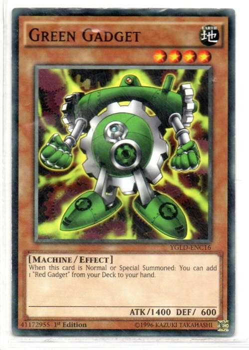 Yu-Gi-Oh! - Green Gadget - 1st Ed/Common - King of Games: Yugi`s Legendary Decks (YGLD- ENC16)