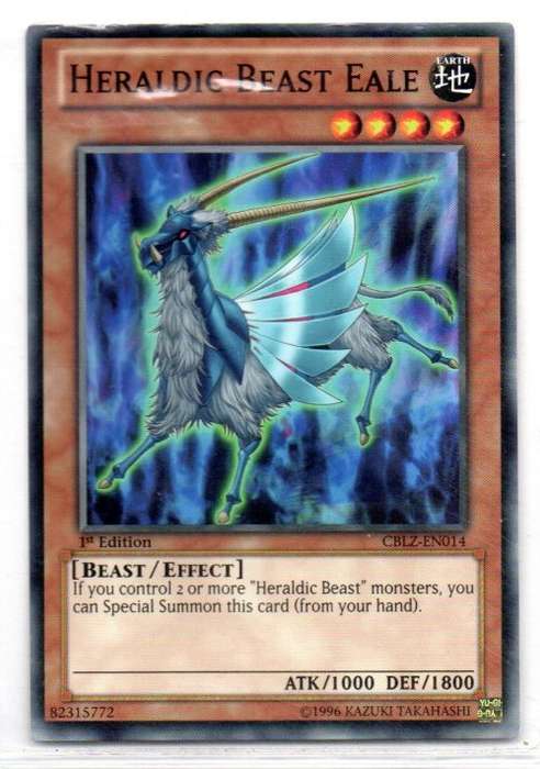 Yu-Gi-Oh! - Heraldic Beast Eale - 1st Ed/Common - Cosmo Blazer (CBLZ-EN014)