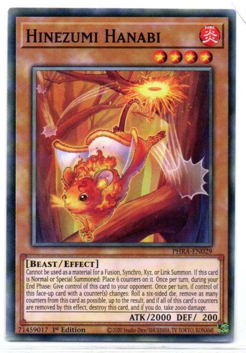 Yu-Gi-Oh! - Hinezumi Hanabi - 1st Ed/Common - Phantom Rage (PHRA-EN029)