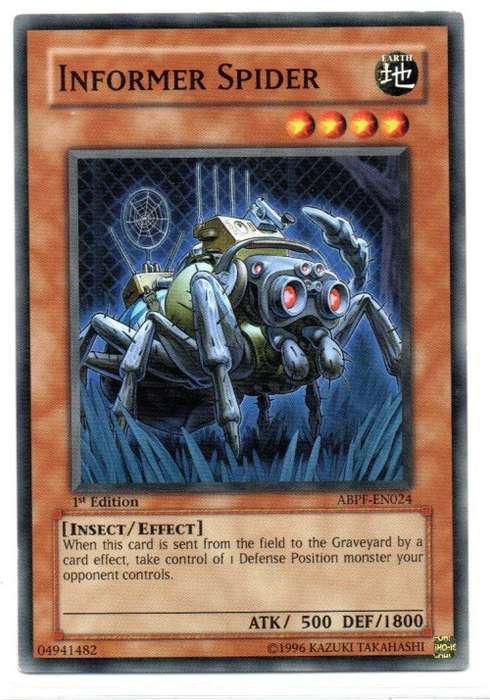 Yu-Gi-Oh! - Informer Spider - 1st Ed/Common - Absolute Powerforce (ABPF-EN024)