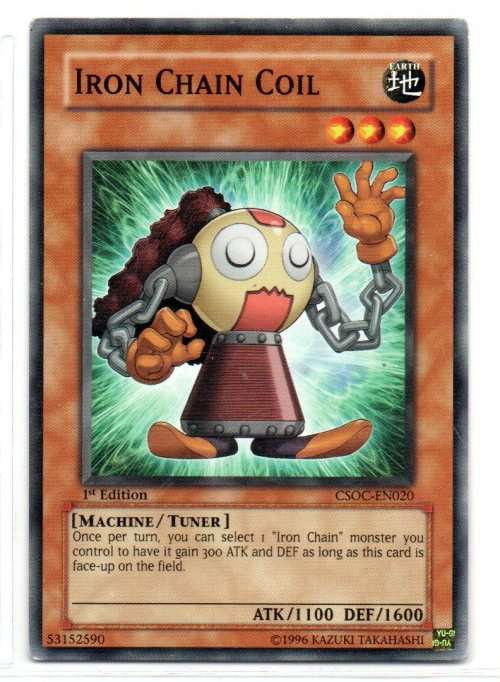 Yu-Gi-Oh! - Iron Chain Coil - 1st Ed/Common - Crossroads of Chaos (CSOC-EN020)
