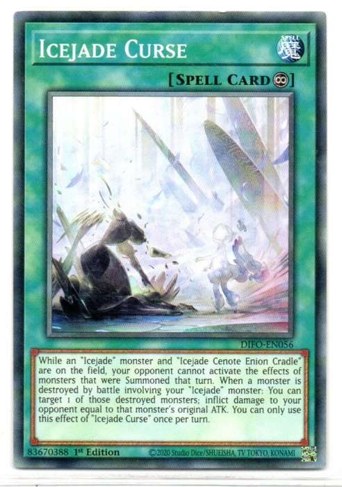Yu-Gi-Oh! - Icejade Curse - 1st Ed/Common - Dimension Force (DIFO-EN056)