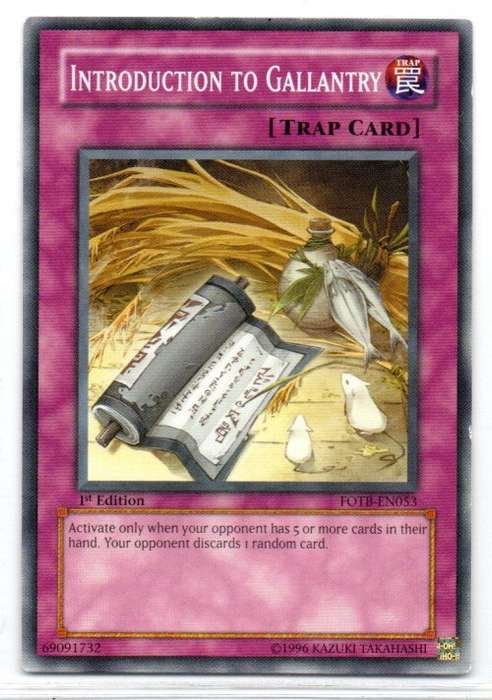 Yu-Gi-Oh! - Introduction to Gallantry - 1st Ed/Common - Force of the Breaker (FOTB-EN053)