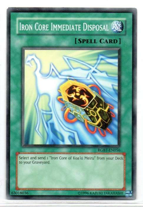 Yu-Gi-Oh! - Iron Core Immediate Disposal - Common - Raging Battle (RGBT-EN056)