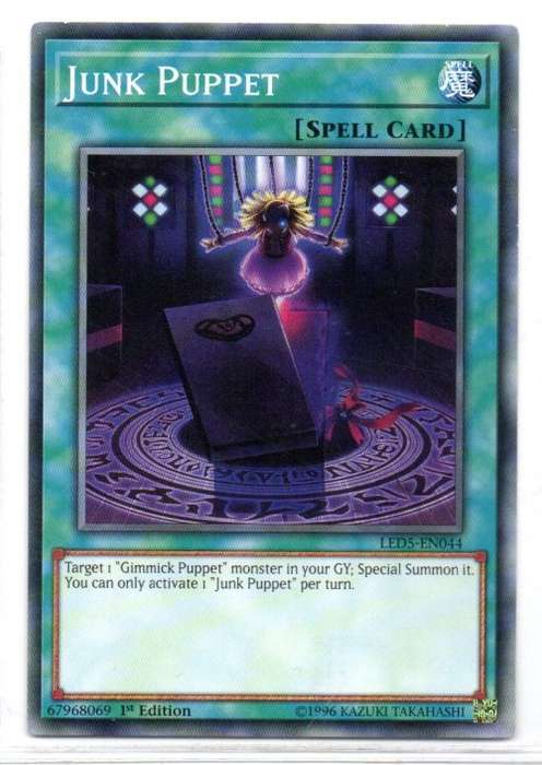 Yu-Gi-Oh! - Junk Puppet - 1st Ed/Common - Legendary Duelists: Immortal Destiny (LED5-EN044)