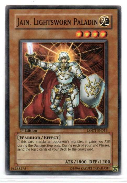 Yu-Gi-Oh! - Jain, Lightsworn Paladin - 1st Ed/Common - Light of Destruction (LODT-EN018)
