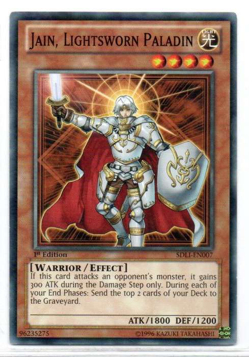 Yu-Gi-Oh! - Jain, Lightsworn Paladin - 1st Ed/Common - Realm of Light Structure Deck (SDLI-EN007)