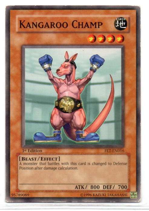 Yu-Gi-Oh! - Kangaroo Champ - 1st Ed/Common - Flaming Eternity (FET-EN016)