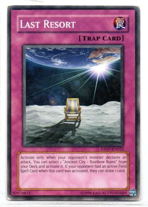 Yu-Gi-Oh! - Last Resort - Common - Duelist Pack: Jesse Anderson (DP07-EN022)