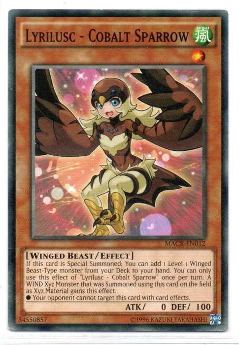 Yu-Gi-Oh! - Lyrilusc - Cobalt Sparrow - Common - Maximum Crisis (MACR-EN012)
