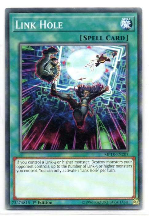 Yu-Gi-Oh! - Link Hole - 1st Ed/Common - 2018 Mega-Tin Mega Pack (MP18-EN203)