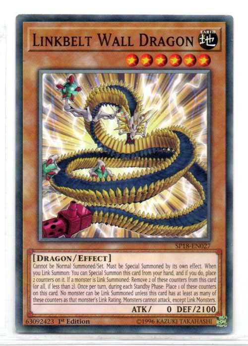Yu-Gi-Oh! - Linkbelt Wall Dragon - 1st Ed/Common - Star Pack VRAINS (SP18-EN027)