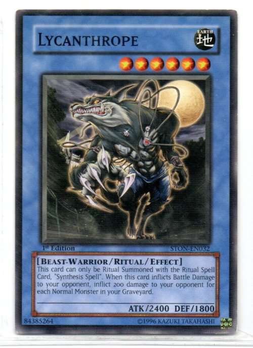 Yu-Gi-Oh! - Lycanthrope - 1st Ed/Common - Strike of Neos (STON-EN032)