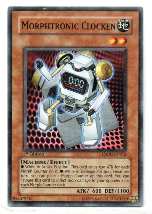 Yu-Gi-Oh! - Morphtronic Clocken - 1st Ed/Common - Crossroads of Chaos (CSOC-EN012)