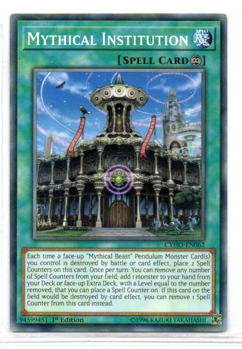 Yu-Gi-Oh! - Mythical Institution - 1st Ed/Common - Cybernetic Horizon (CYHO-EN062)