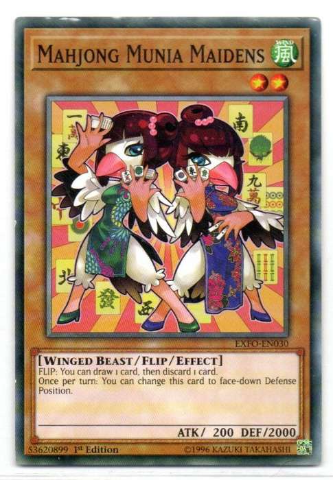 Yu-Gi-Oh! - Mahjong Munia Maidens - 1st Ed/Common - Extreme Force (EXFO-EN030)