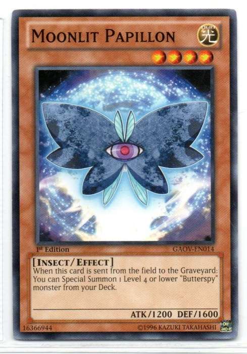 Yu-Gi-Oh! - Moonlit Papillon - 1st Ed/Common - Galactic Overlord (GAOV-EN014)
