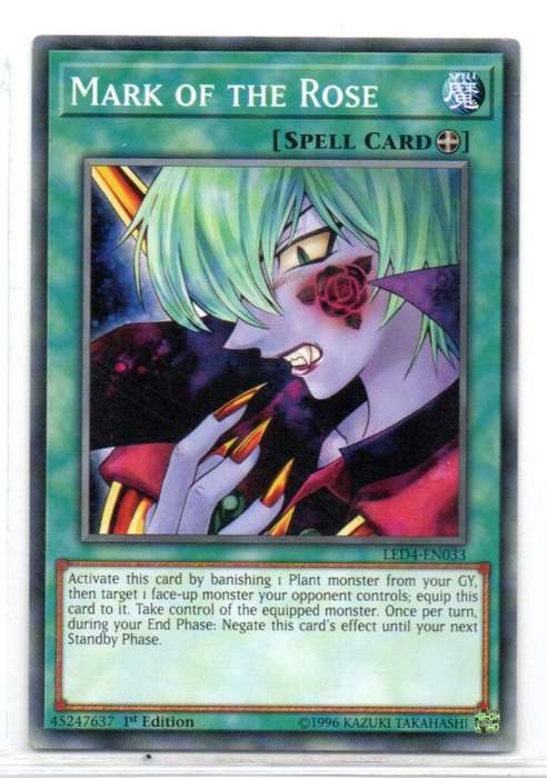 Yu-Gi-Oh! - Mark of the Rose - 1st Ed/Common - Legendary Duelists: Sisters of the Rose (LED4-EN033)