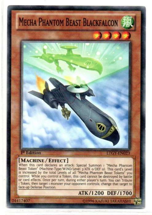 Yu-Gi-Oh! - Mecha Phantom Beast Blackfalcon - 1st Ed/Common - Lord of the Tachyon Galaxy (LTGY-EN023