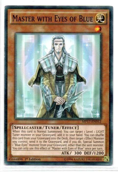 Yu-Gi-Oh! - Master with Eyes of Blue - 1st Ed/Common - 2017 Mega-Tin Mega Pack (MP17-EN012)
