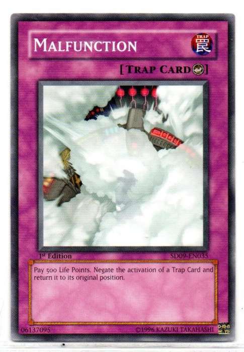 Yu-Gi-Oh! - Malfunction - 1st Ed/Common - Structure Deck: Dinosaur`s Rage (SD09-EN035)