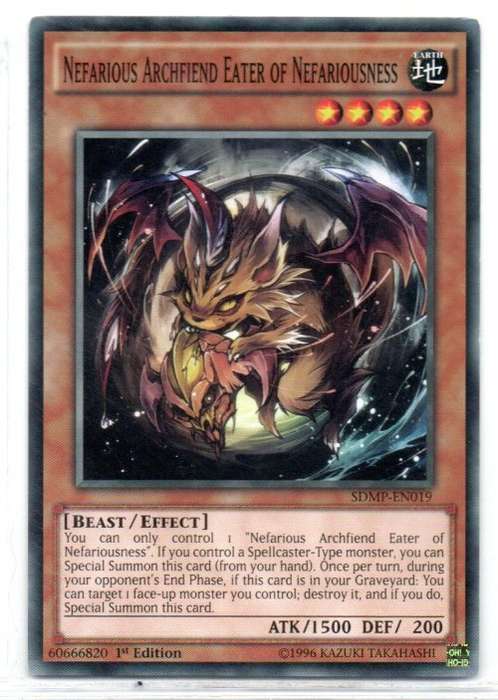 Yu-Gi-Oh! - Nefarious Archfiend Eater of Nefariousness - 1st Ed/Common - Master of Pendulum Structur