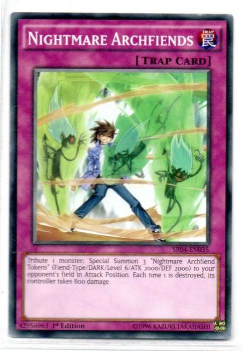 Yu-Gi-Oh! - Nightmare Archfiends - 1st Ed/Common - Dinosmasher`s Fury Structure Deck (SR04-EN035)