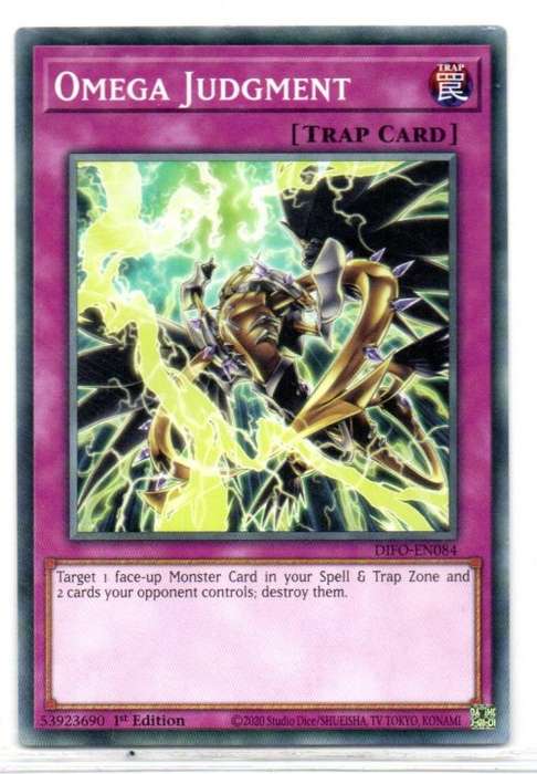Yu-Gi-Oh! - Omega Judgment - 1st Ed/Common - Dimension Force (DIFO-EN084)