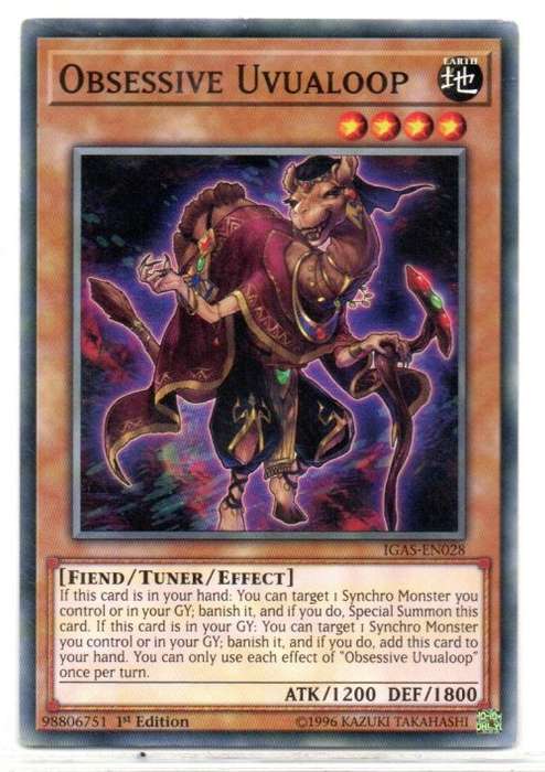 Yu-Gi-Oh! - Obsessive Uvualoop - 1st Ed/Common - Ignition Assault (IGAS-EN028)