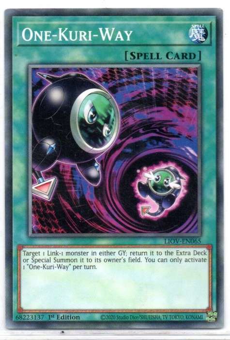 Yu-Gi-Oh! - One-Kuri-Way - 1st Ed/Common - Lightning Overdrive (LIOV-EN065)