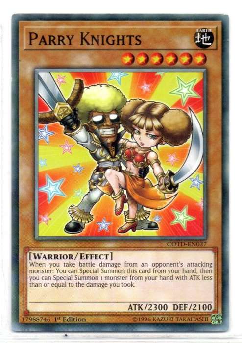 Yu-Gi-Oh! - Parry Knights - 1st Ed/Short Print - Code of the Duelist (COTD-EN037)