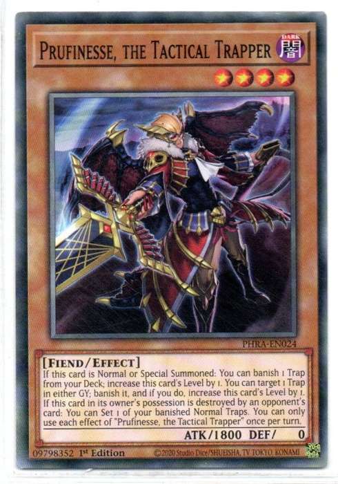 Yu-Gi-Oh! - Prufinesse, the Tactical Trapper - 1st Ed/Common - Phantom Rage (PHRA-EN024)
