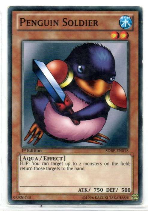 Yu-Gi-Oh! - Penguin Soldier - 1st Ed/Common - Realm of the Sea Emperor Structure Deck (SDRE-EN018)