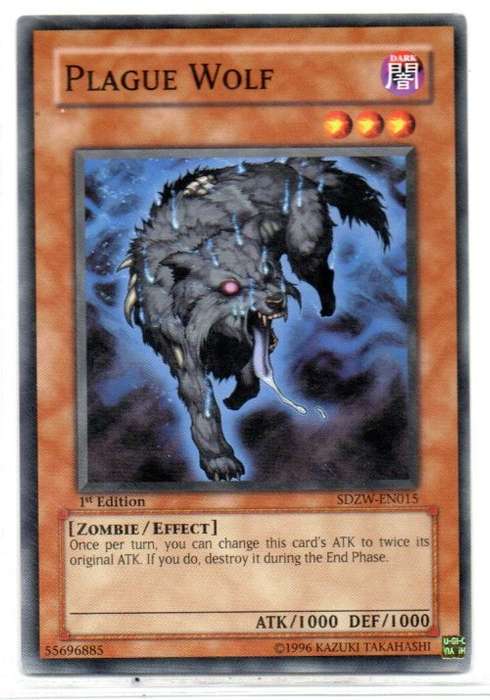 Yu-Gi-Oh! - Plague Wolf - 1st Ed/Common - Zombie World Structure Deck (SDZW-EN015)
