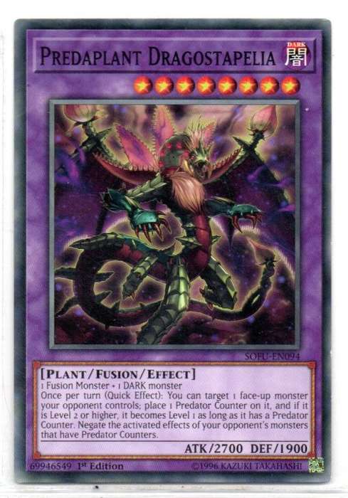 Yu-Gi-Oh! - Predaplant Dragostapelia - 1st Ed/Common - Soul Fusion (SOFU-EN094)