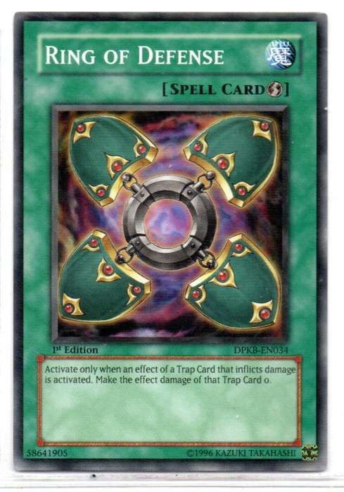 Yu-Gi-Oh! - Ring of Defense - 1st Ed/Common - Duelist Pack: Kaiba (DPKB-EN034)