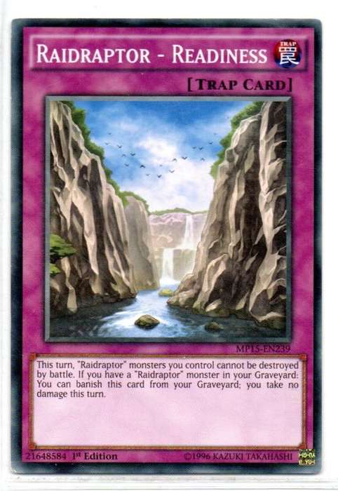 Yu-Gi-Oh! - Raidraptor - Readiness - 1st Ed/Common - 2015 Mega-Tin Mega Pack (MP15-EN239)