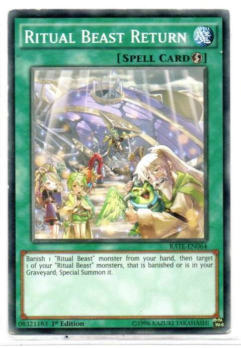Yu-Gi-Oh! - Ritual Beast Return - 1st Ed/Common - Raging Tempest (RATE-EN064)