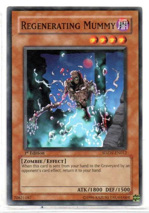 Yu-Gi-Oh! - Regenerating Mummy - 1st Ed/Common - Zombie World Structure Deck (SDZW-EN012)