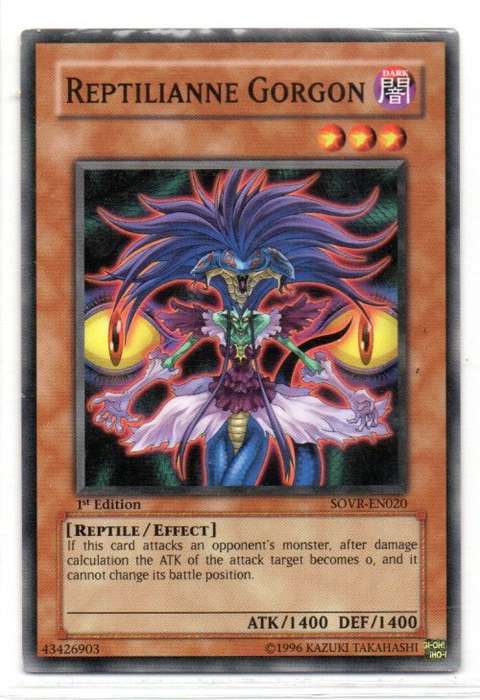 Yu-Gi-Oh! - Reptilianne Gorgon - 1st Ed/Common - Stardust Overdrive (SOVR-EN020)