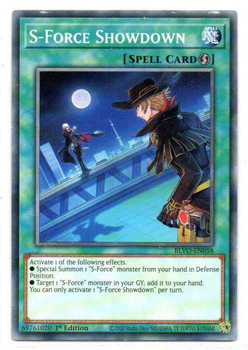 Yu-Gi-Oh! - S-Force Showdown - 1st Ed/Common - Blazing Vortex (BLVO-EN058)