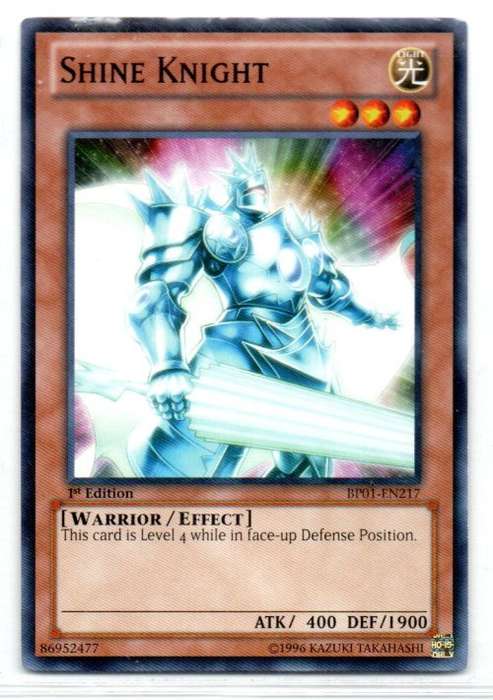 Yu-Gi-Oh! - Shine Knight - 1st Ed/Common - Battle Pack: Epic Dawn (BP01-EN217)